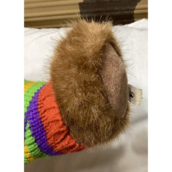 Boyds Bear Teddy Bear & Lion Stuffed Toy Plush Rusty Knitbeary With Roary 2009 - Picture 8 of 13